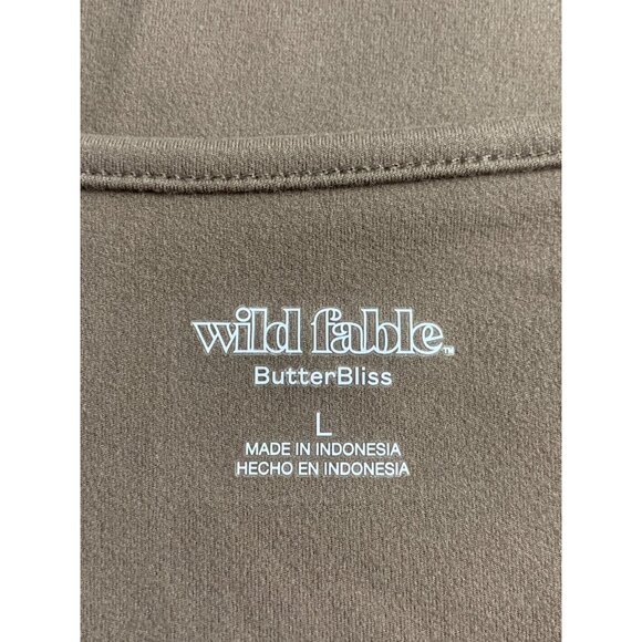 Wild Fable Junior Tan Adjustable Spaghetti Strap Stretchy Bodysuit Size Large - Picture 9 of 10